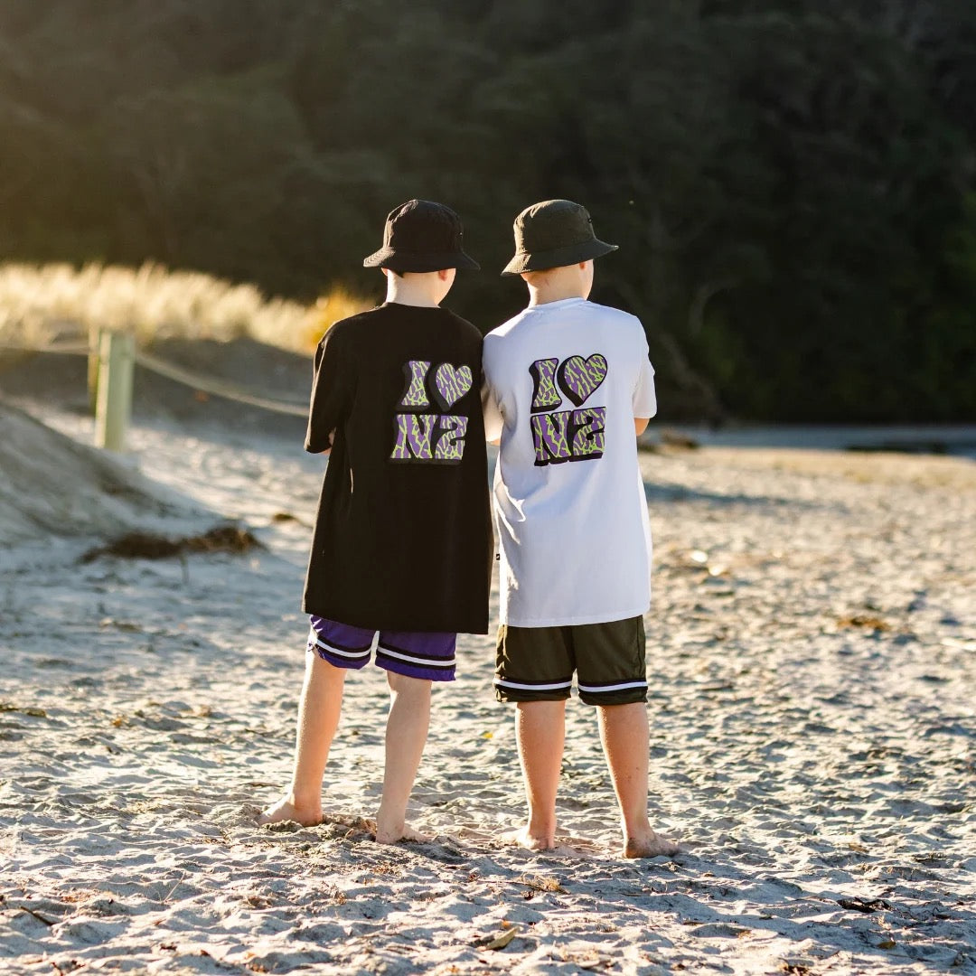 Hello Stranger I Love NZ Tee White