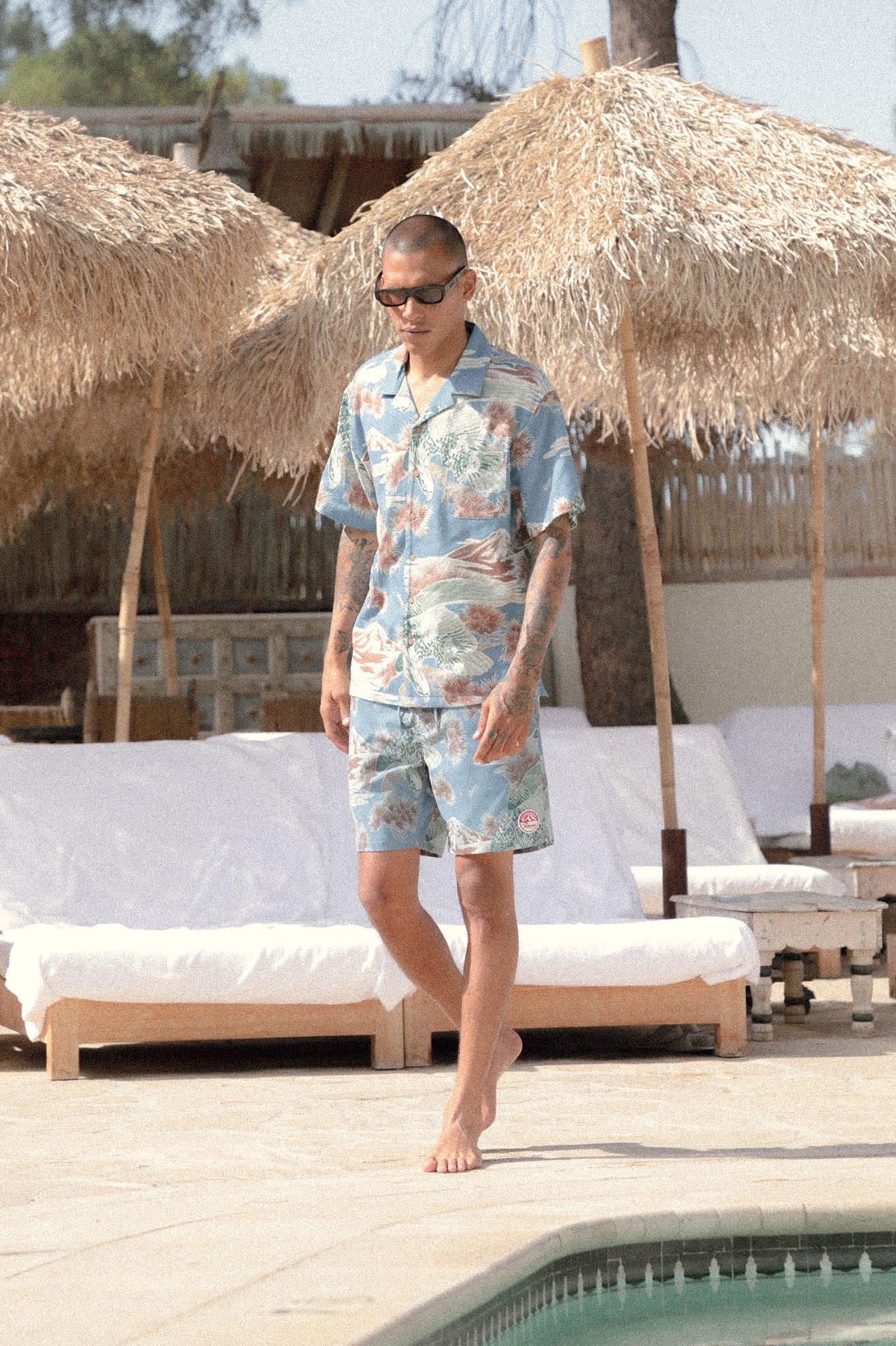 Brixton Everyday Hybrid Shorts Blue Sky Rainer