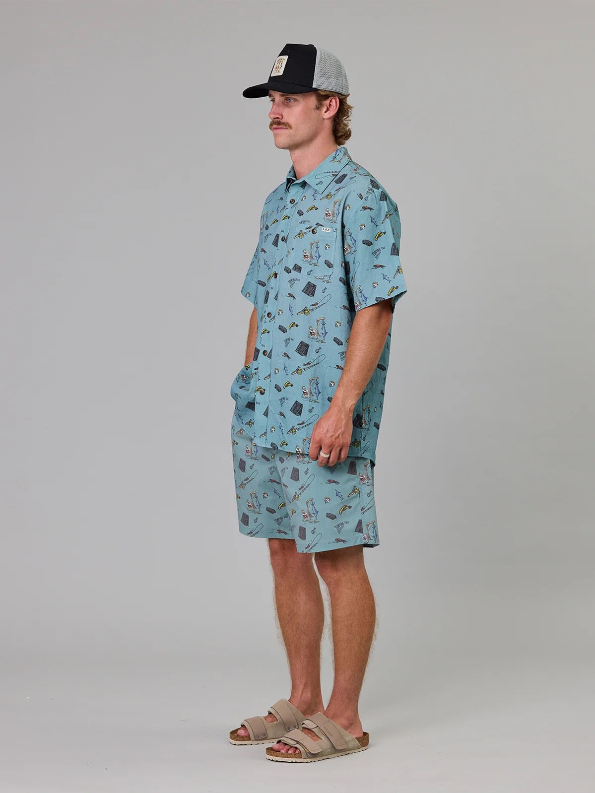 Just Another Fisherman Tipping the Scales Shorts Green