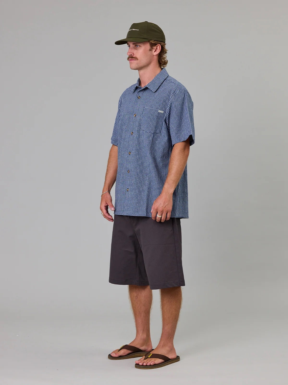 Just Another Fisherman Ballast SS Shirt Blue Check