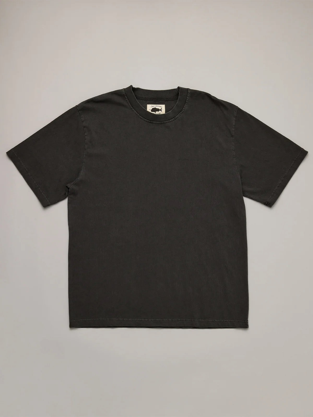 Just Another Fisherman Script Heavy Shore Tee Aged Black