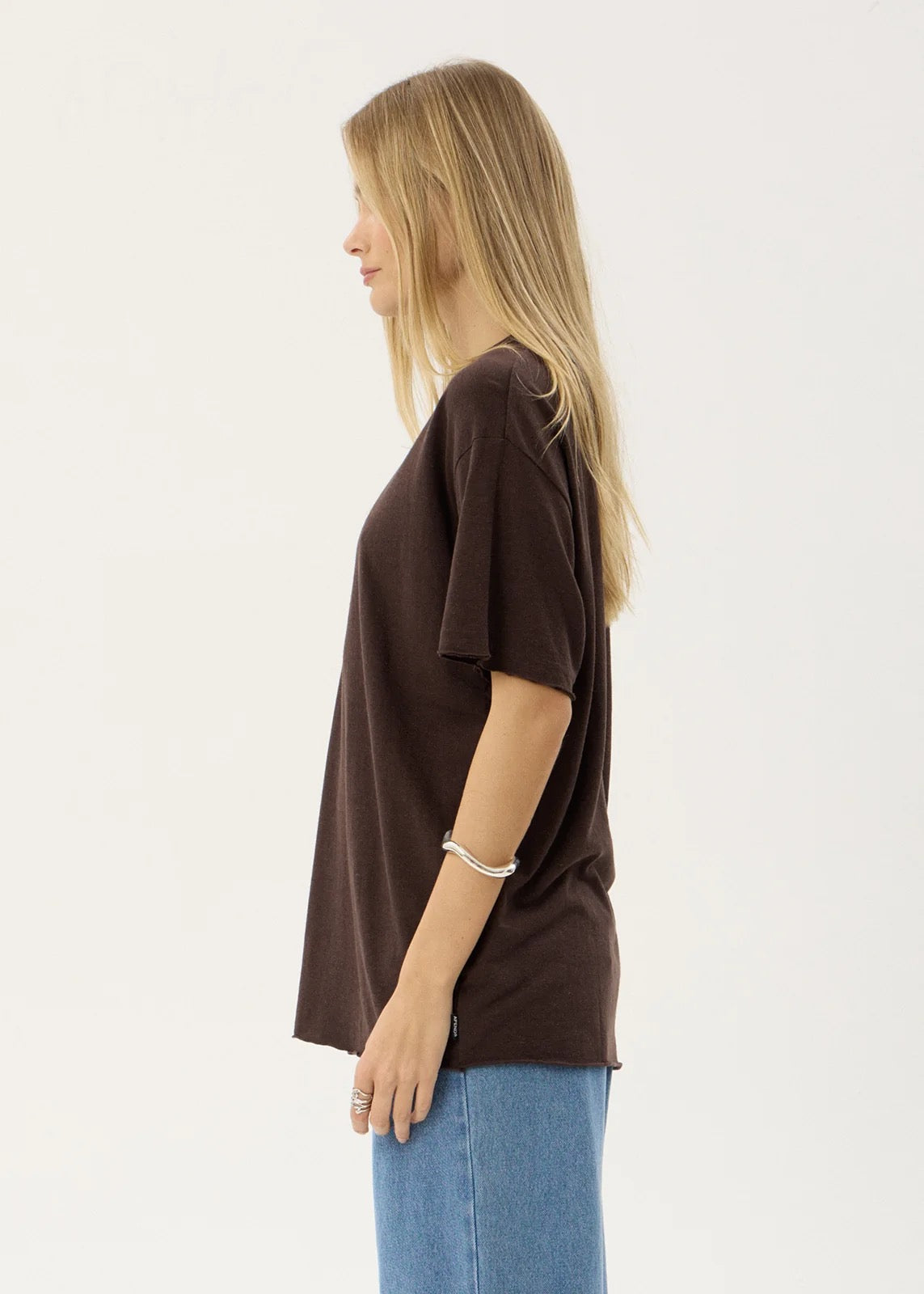 Afends Slay Oversized Tee - Coffee