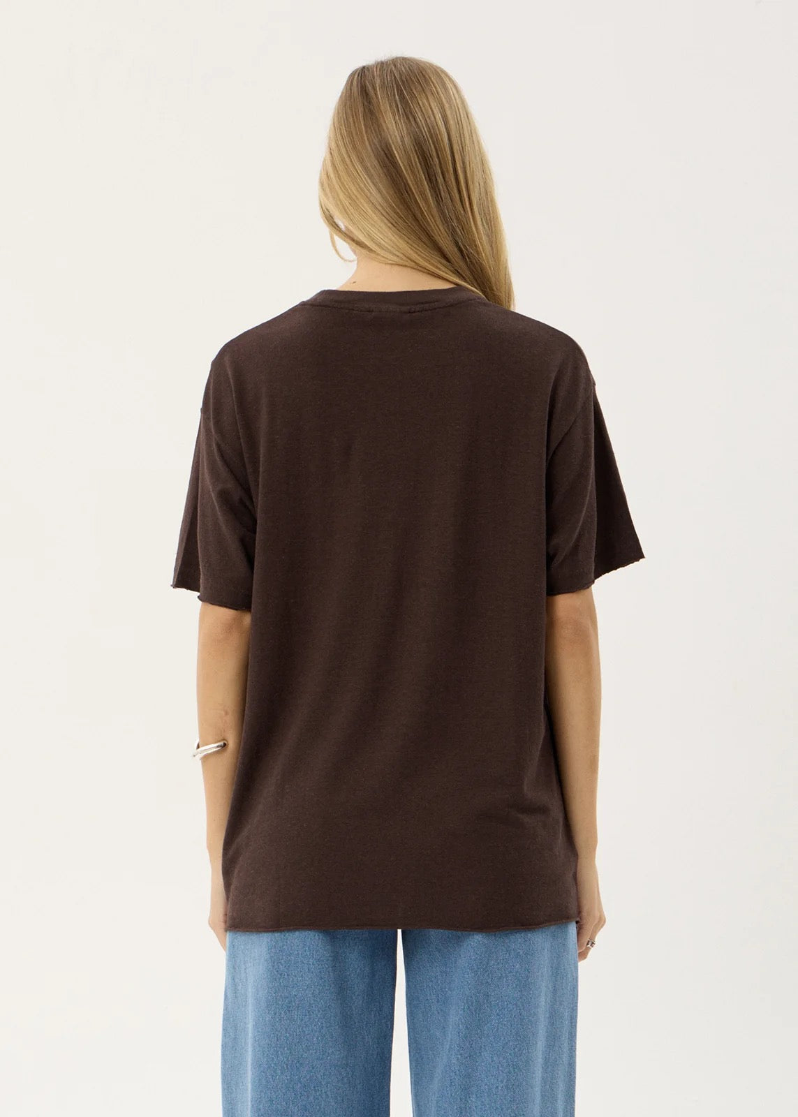 Afends Slay Oversized Tee - Coffee