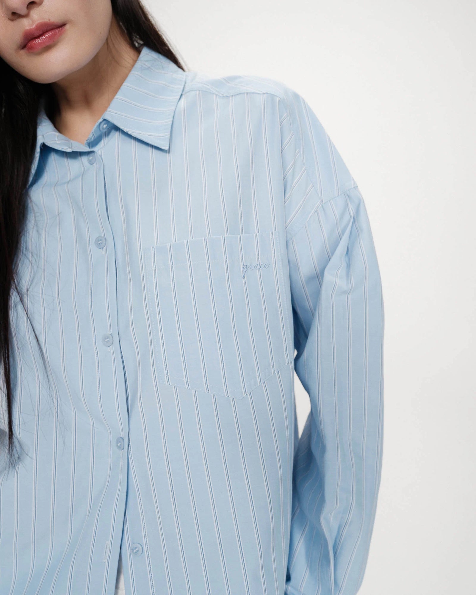 Grace & Mila Valerie Shirt Cornflower Blue