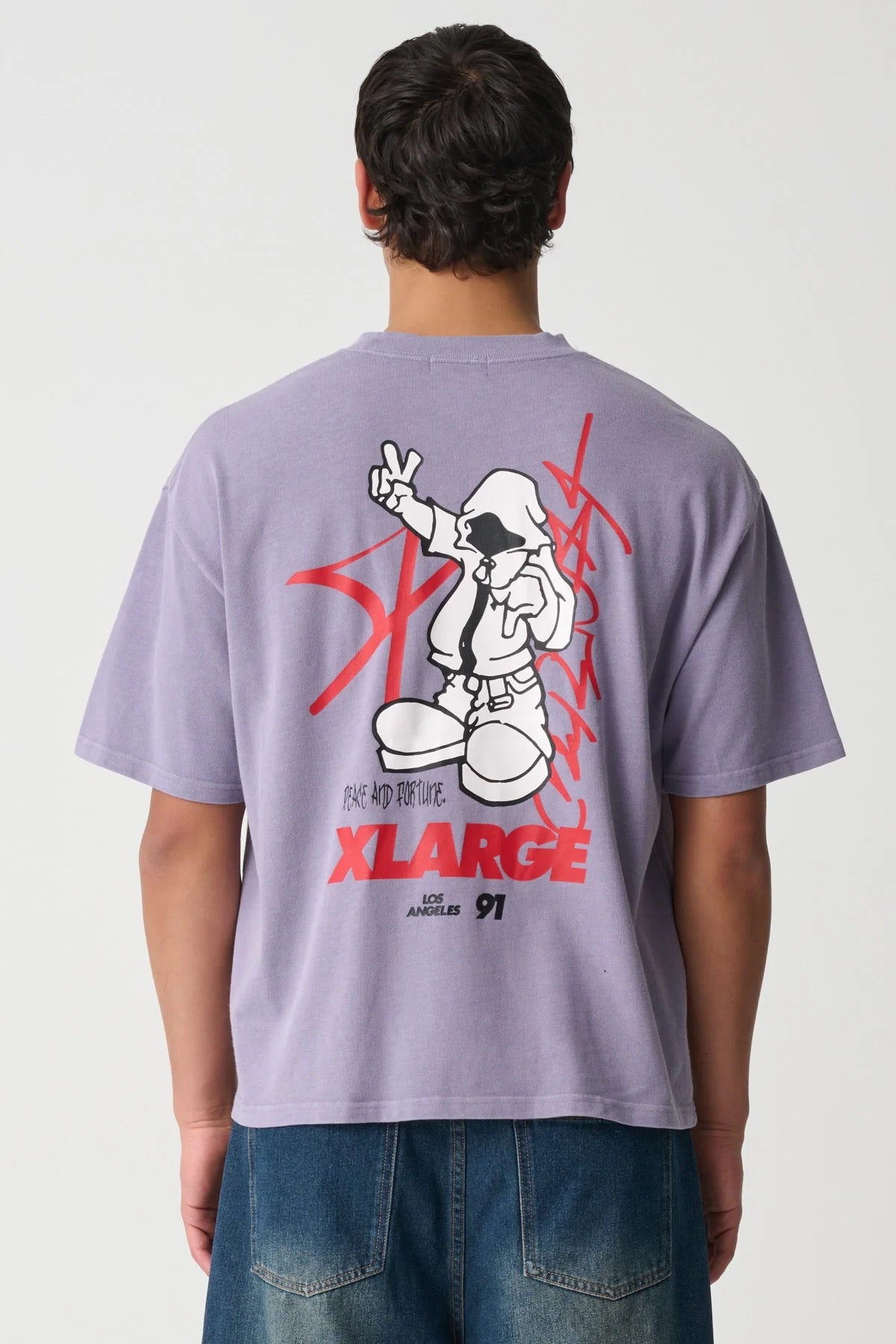 XLARGE Peace & Fortune Gorilla Fit Tee White