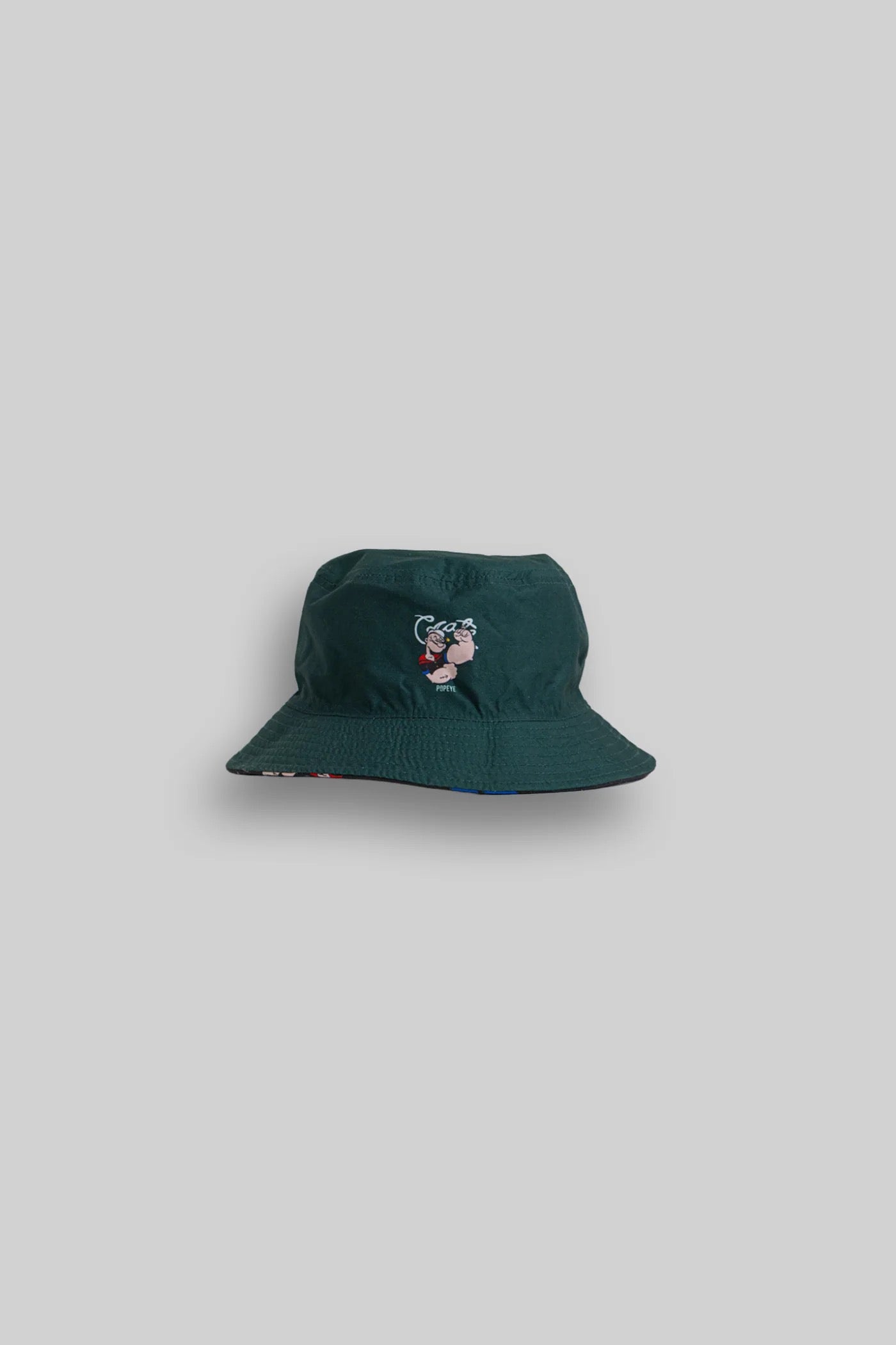 Crate X Popeye Reversible Bucket Hat Black/Pine