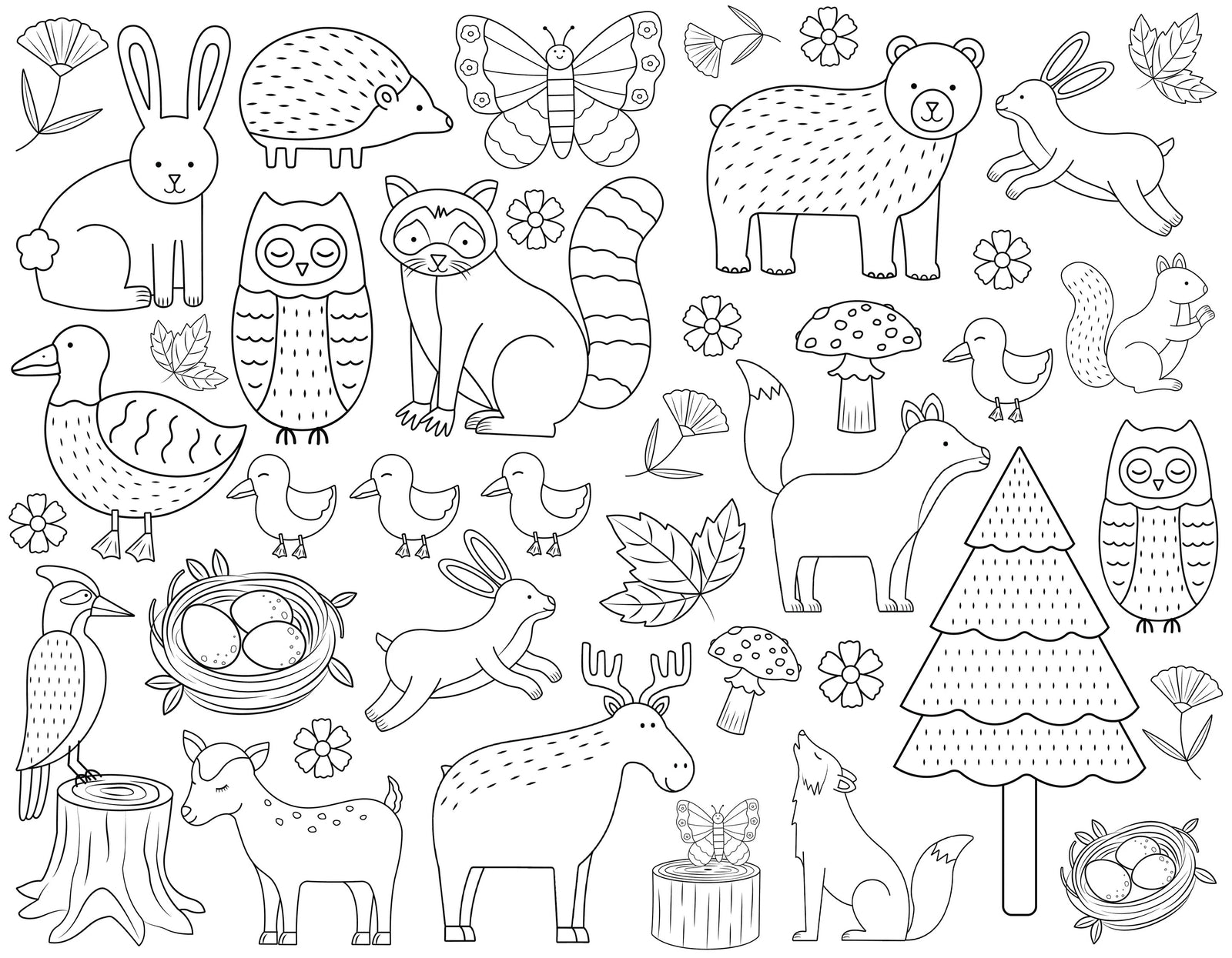 Colour Me Kids Solo Mat Kit - Woodland Wonders
