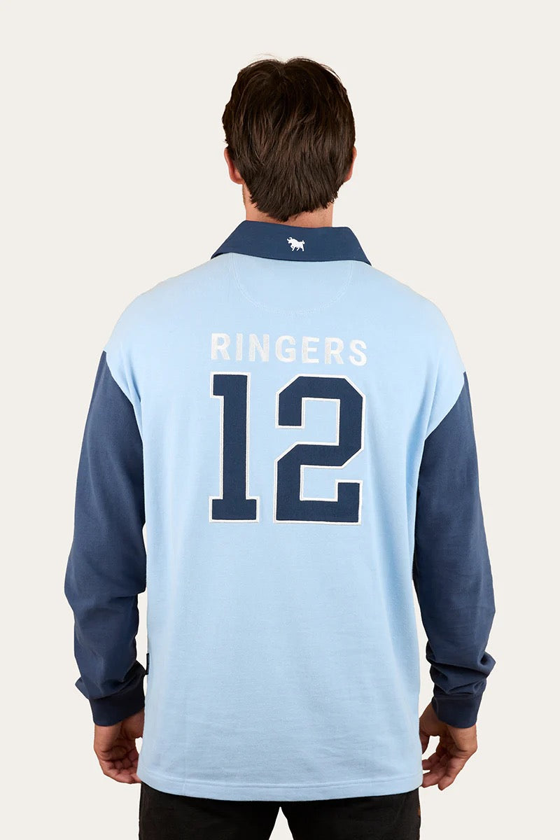 Ringers Western Stadium Unisex Oversized Rugby Jersey - Blue