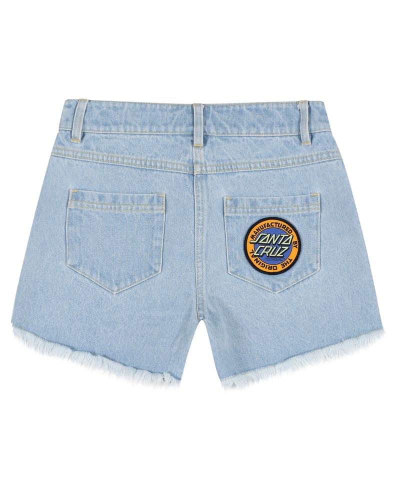 Santa Cruz Youth Girls MFG Retro Dot Jean Short