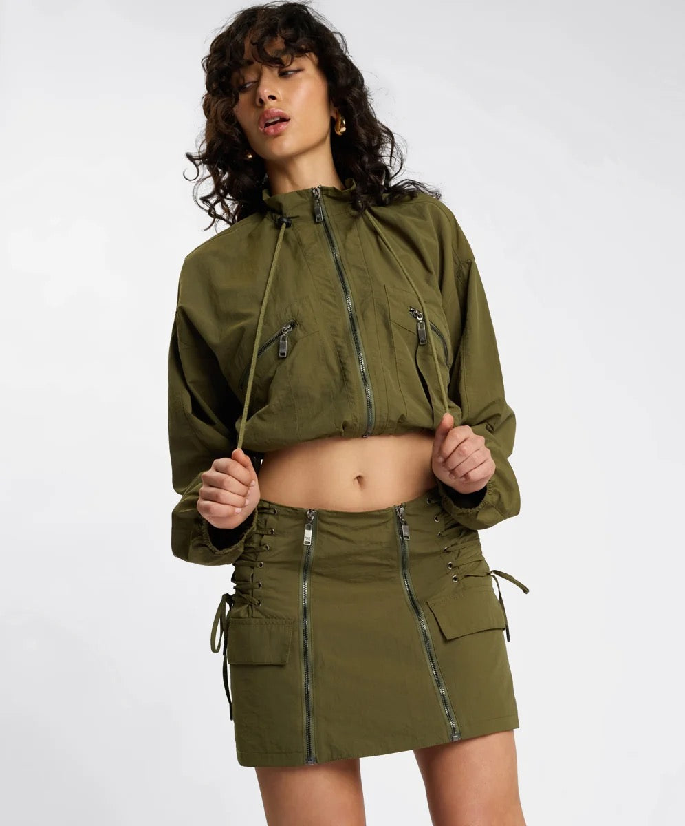One Teaspoon Drift Utility Jacket Khaki