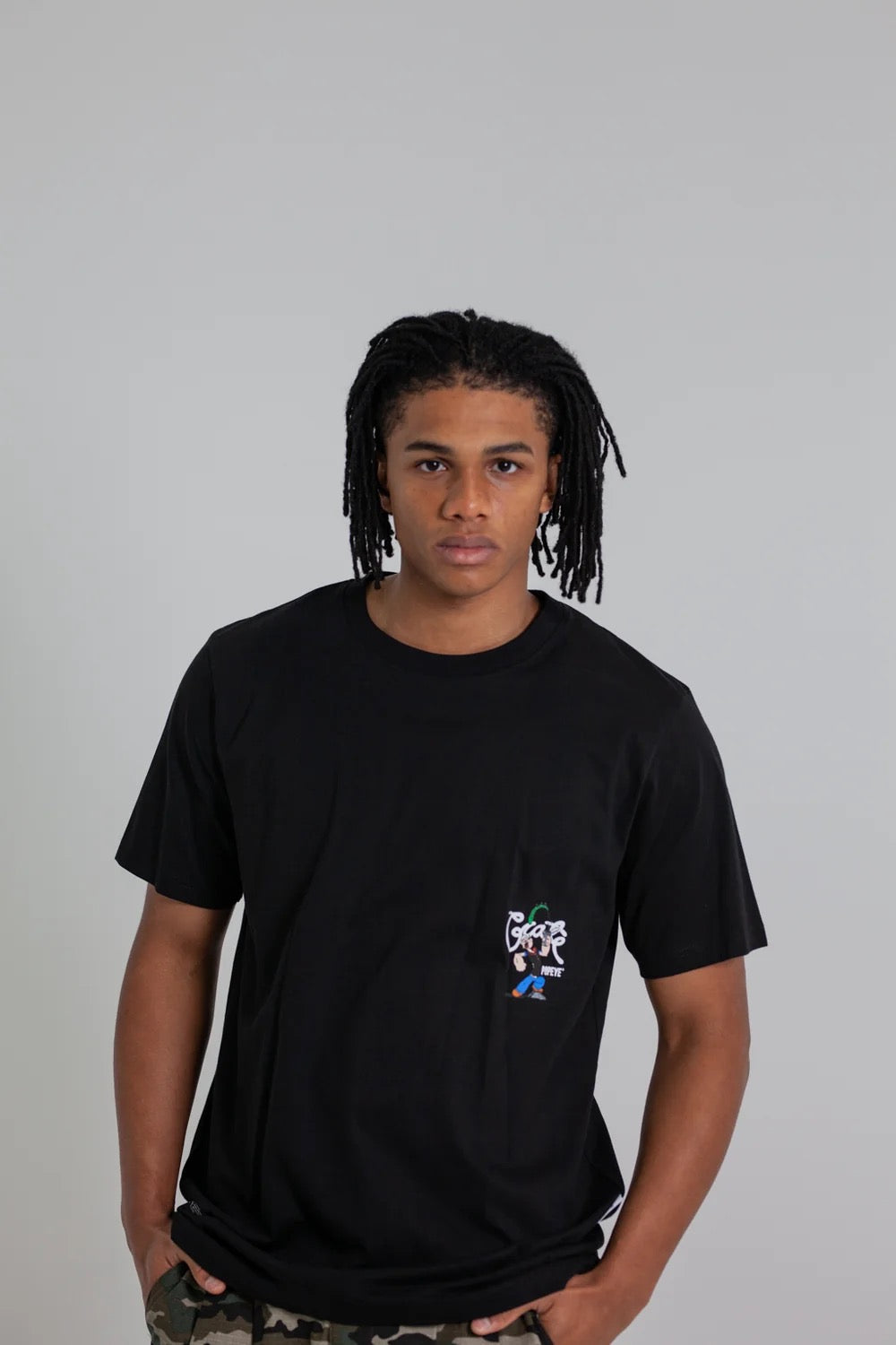 Crate X Popeye Spinach T-Shirt Black