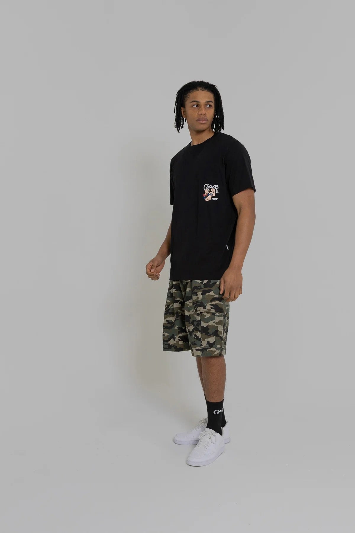 Crate X Popeye Tank T-Shirt Black