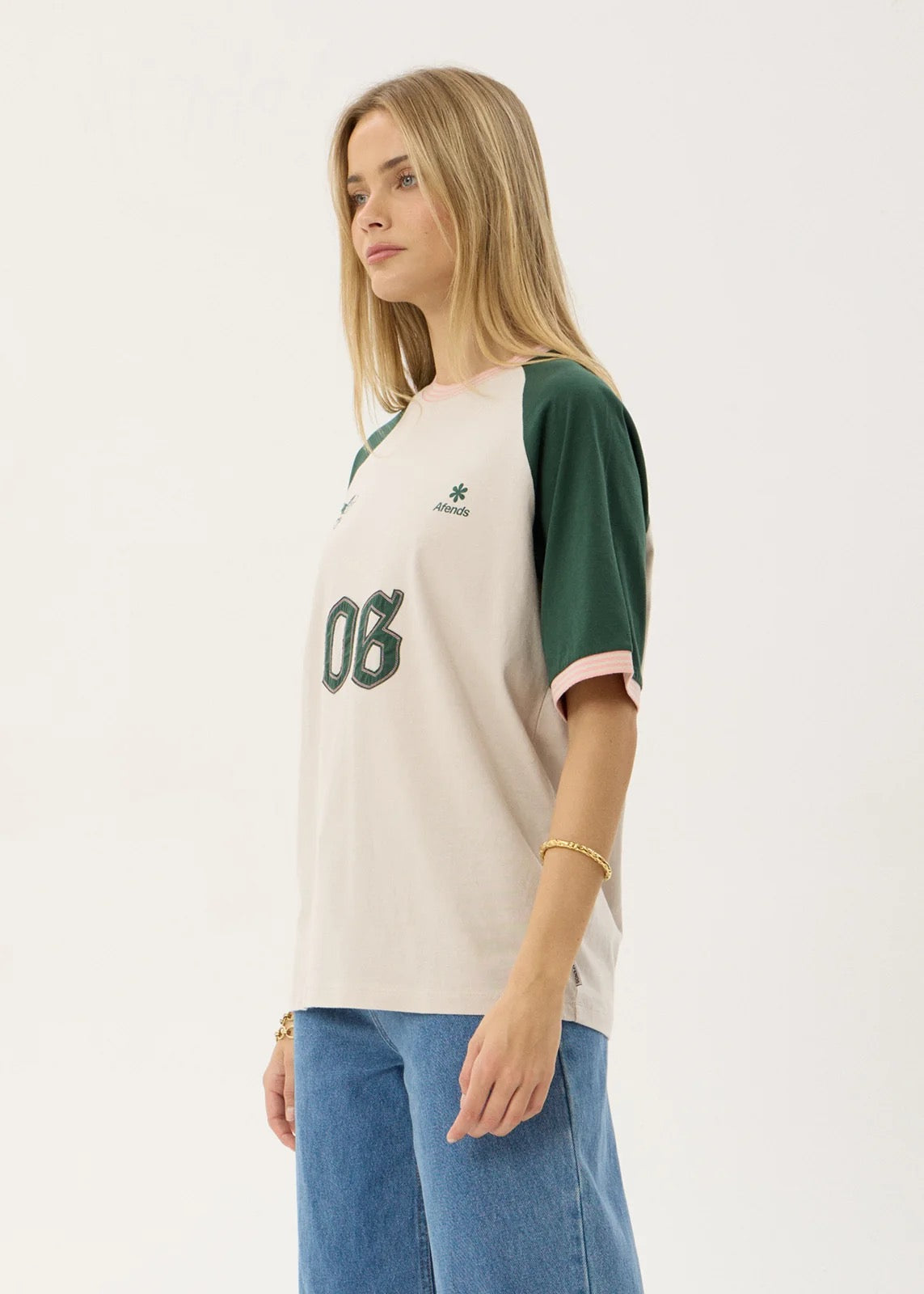 Afends Give Em Hell Oversized Tee Moonbeam