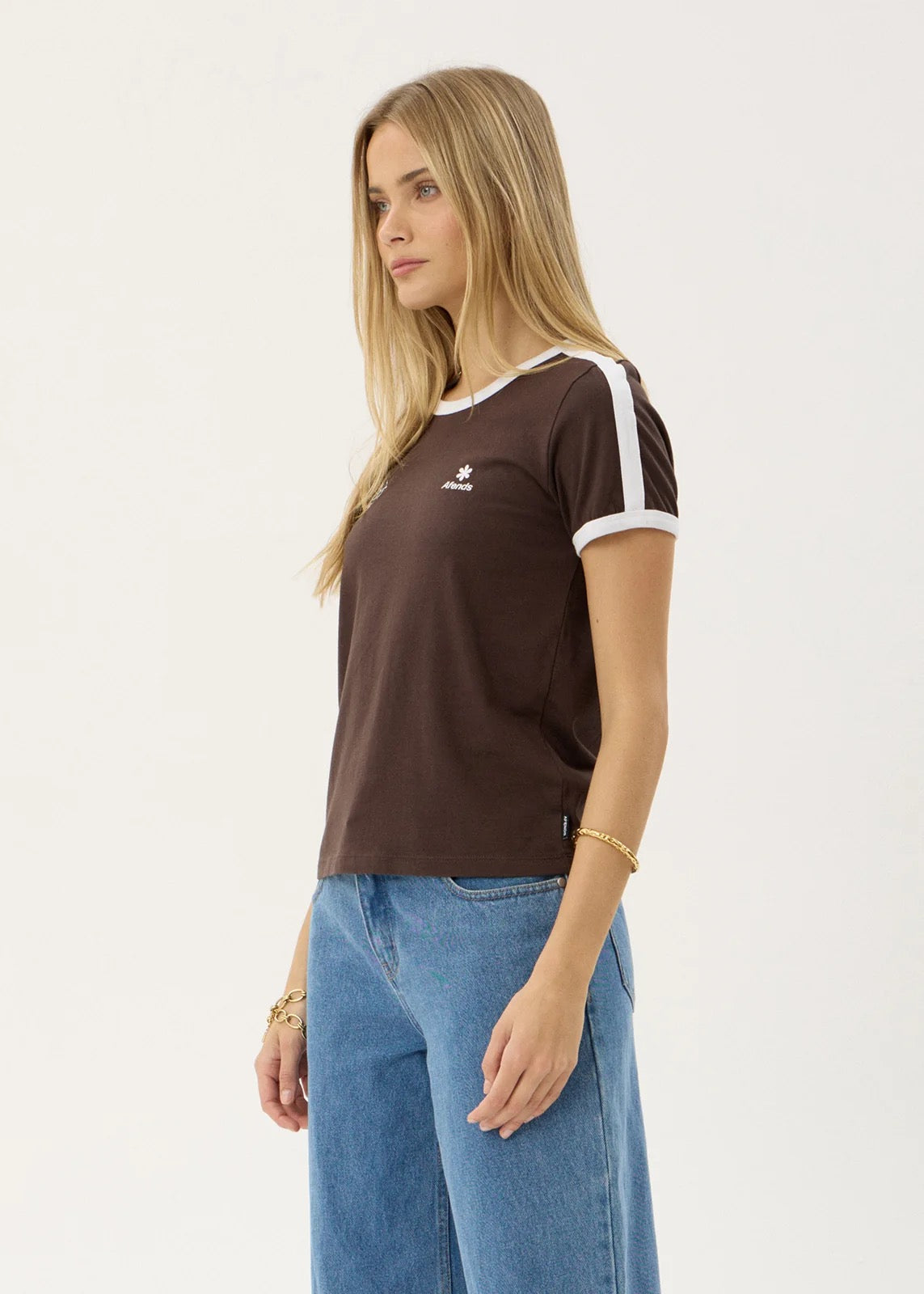 Afends Hellbound Raglan Tee Coffee