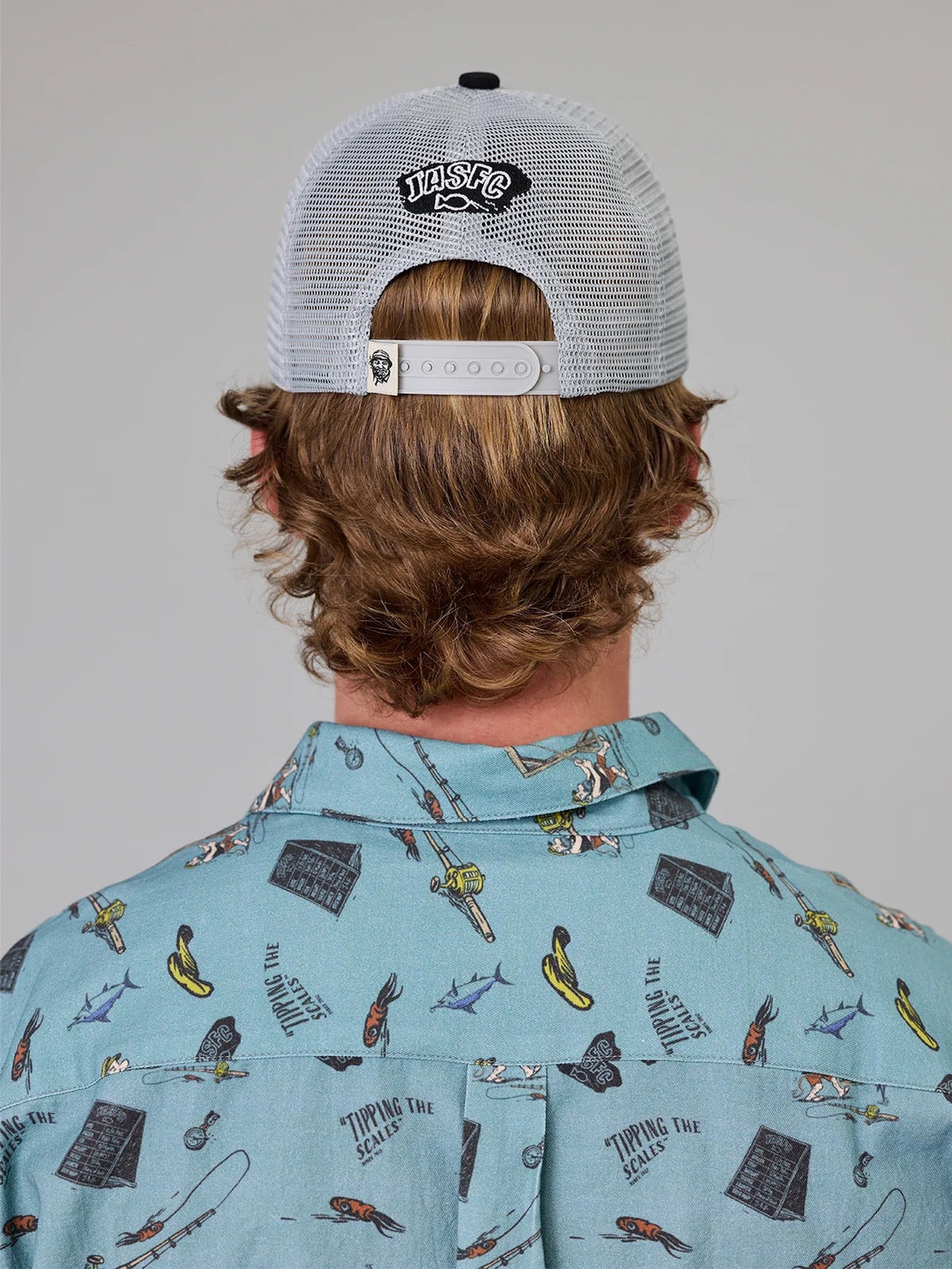 Just Another Fisherman Tipping The scales Lorry Cap- Black/Grey