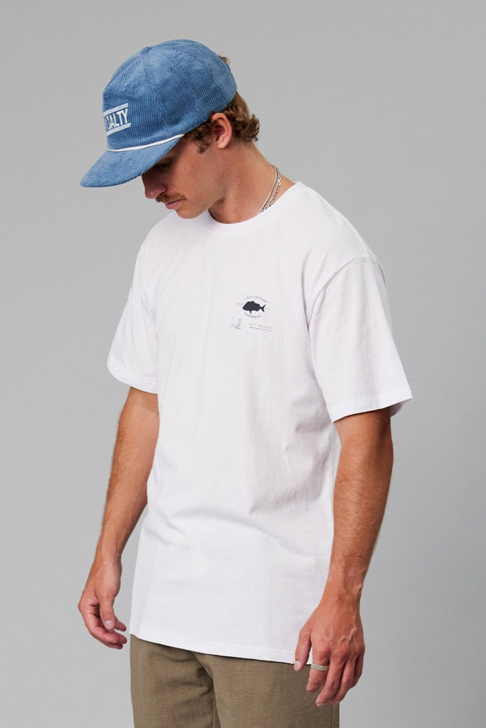 Just Another Fisherman Bait Balling Tee White