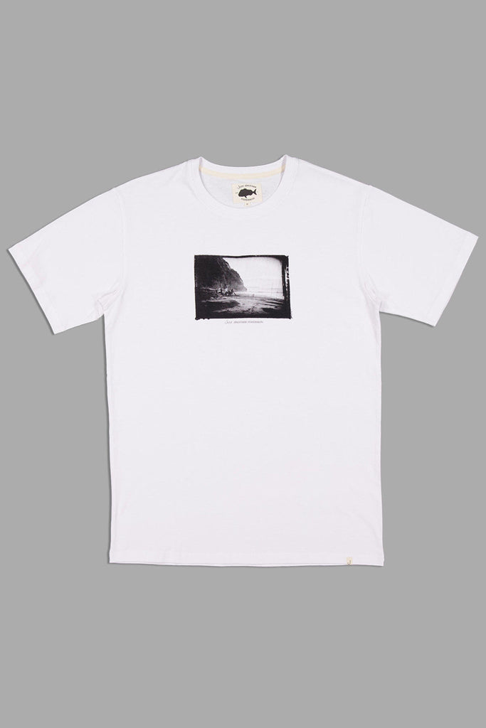 Just Another Fisherman Fishing Lifestyle Sea Tee White