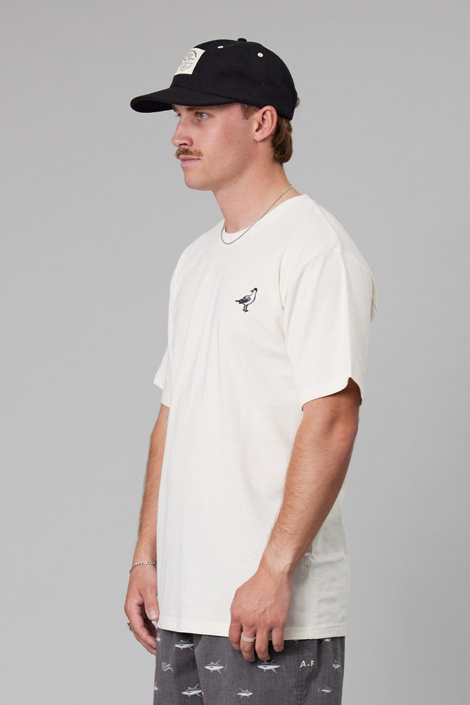 Just Another Fisherman Gull Tee Antique White