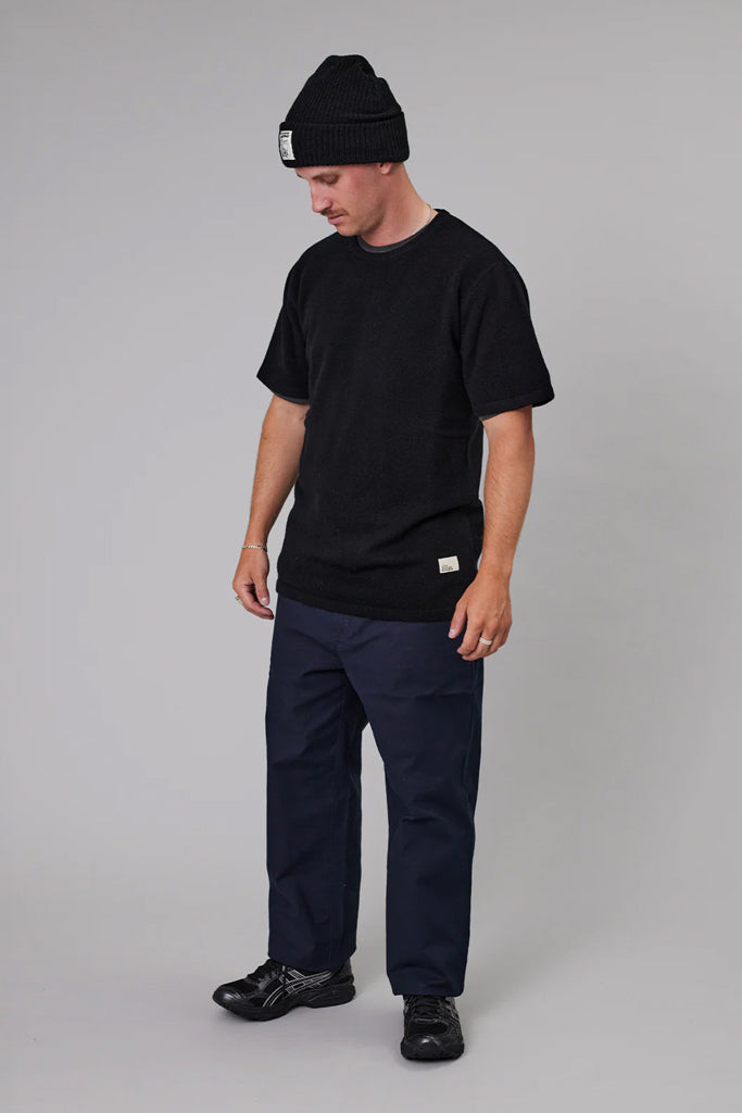 Just Another Fisherman Merino Sea Tee Black