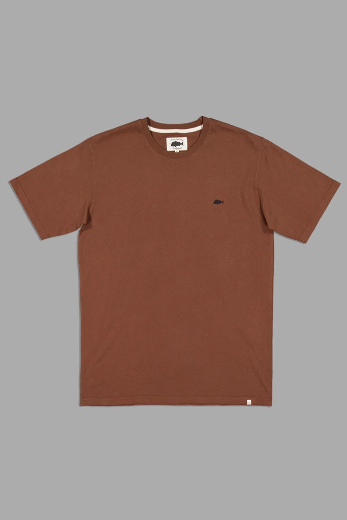 Just Another Fisherman Stamp Sea Tee Brown
