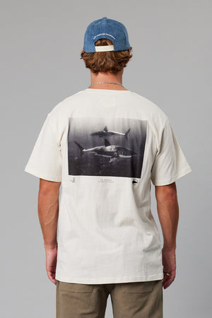 Just Another Fisherman On Patrol Tee Antique White