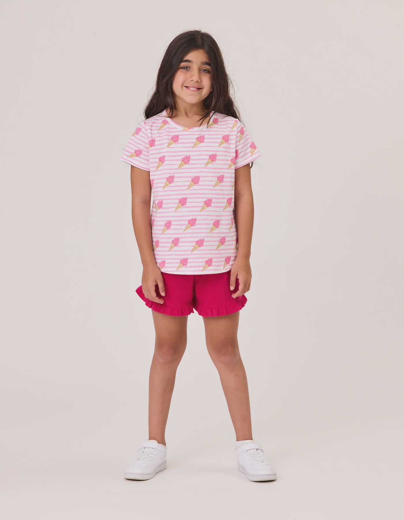Kissed by Radicool Frill Short in Raspberry Pink