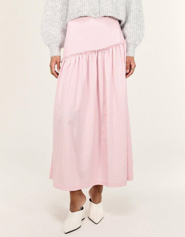 Staple The Label Lina Maxi Skirt Pink Stripe