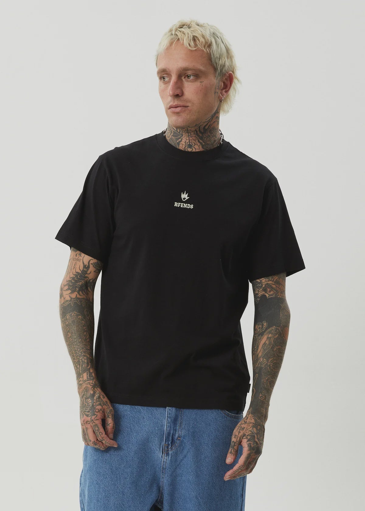 Afends Burnin Retro Tee Black