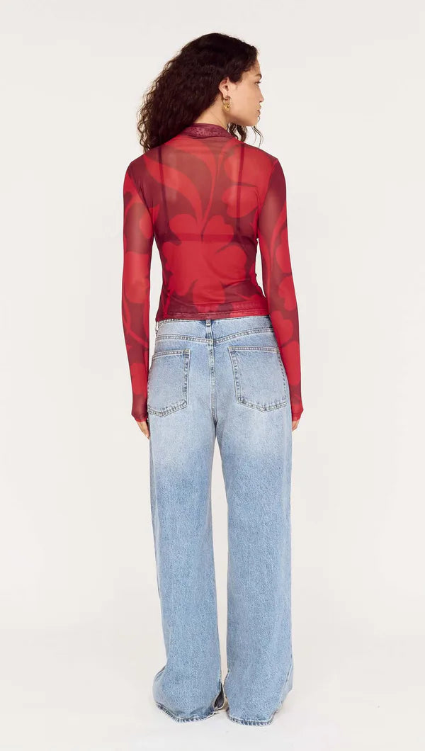 Mink Pink Airi Mesh Top