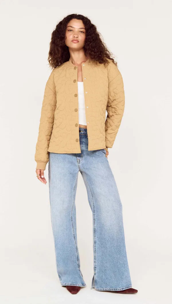 Mink Pink Sanna Puffer Jacket Stone