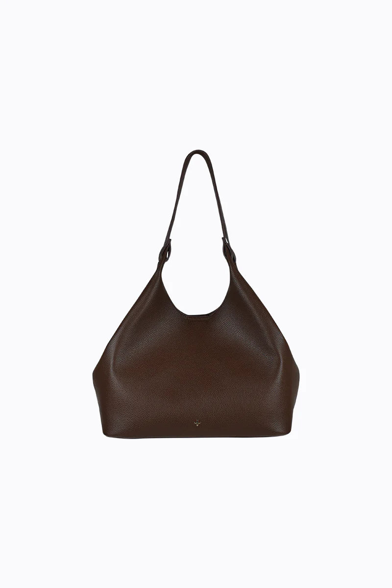 Peta + Jain Mercy Tote Bag Choc Pebble/Gold