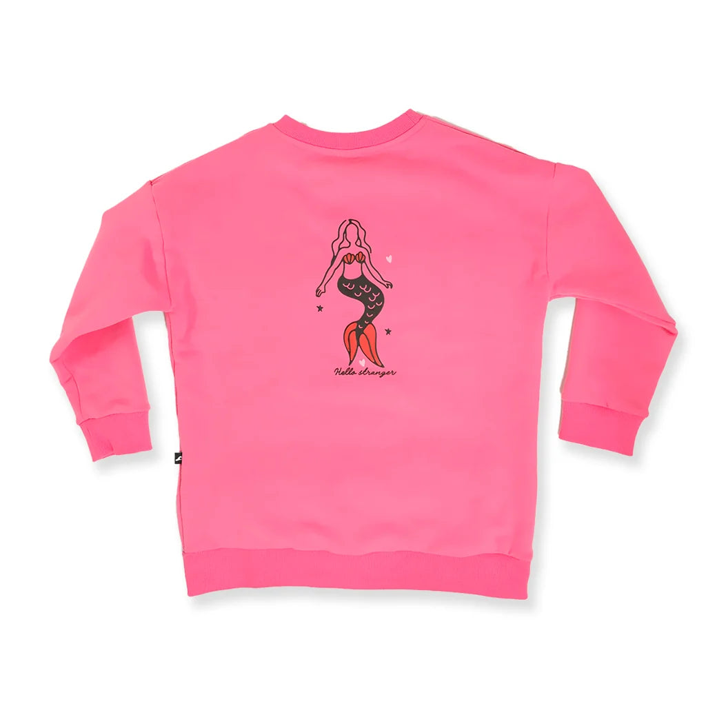 Hello Stranger Girls Mermaid Crew Flamingo