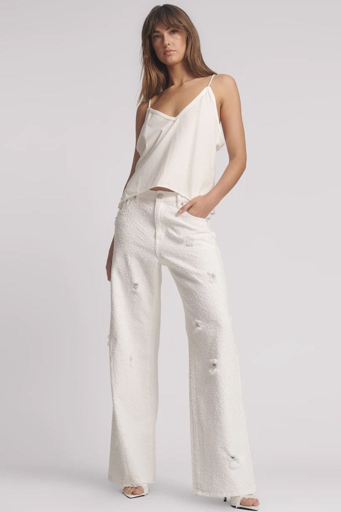 One Teaspoon Textured White Jackson Jeans