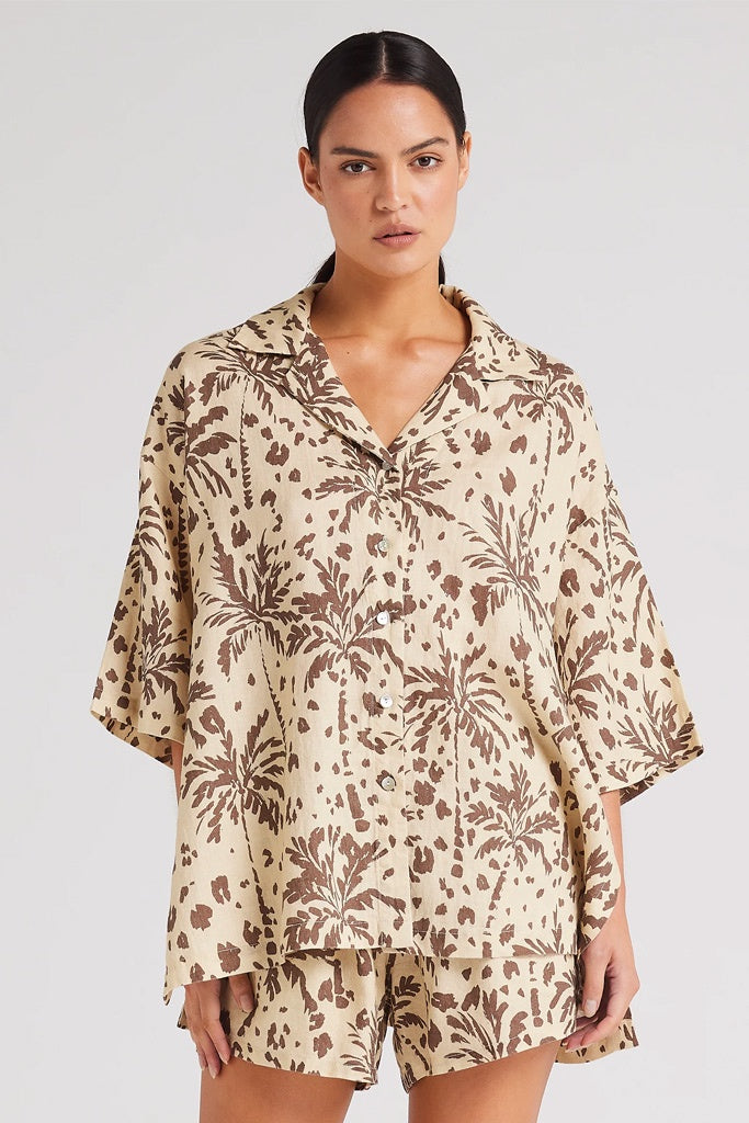Poolside Paradiso Zanzibar Overshirt Marzipan
