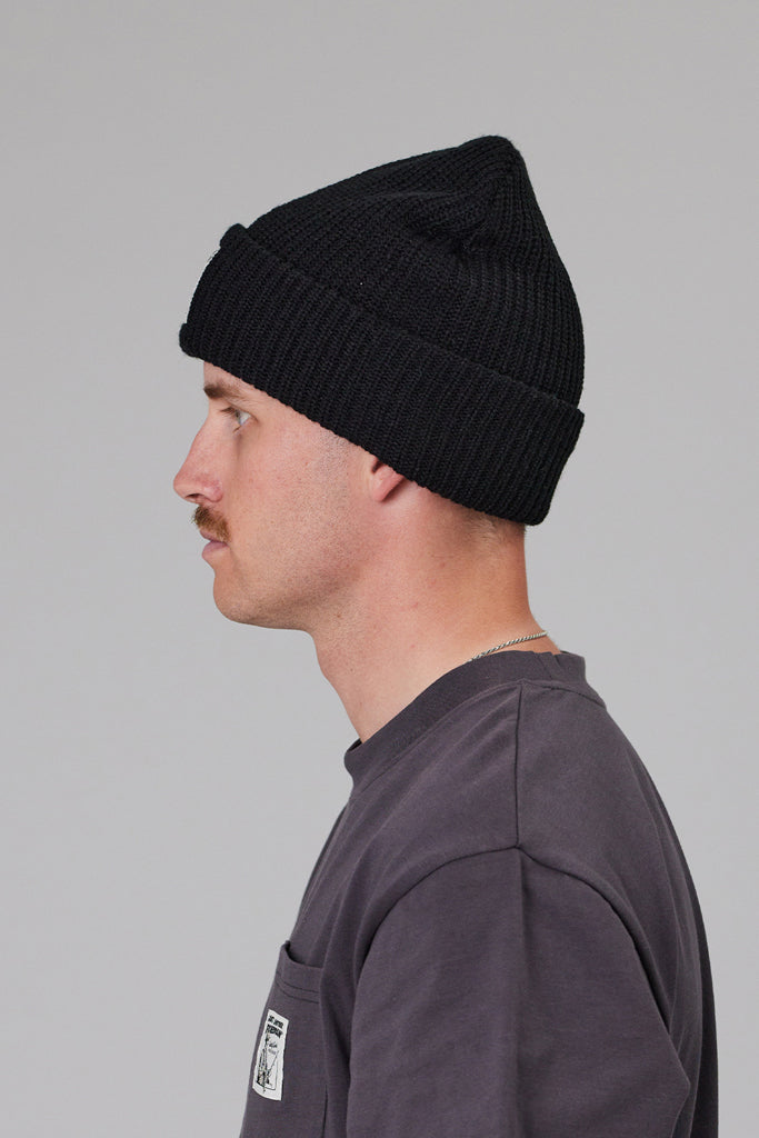 Just Another Fisherman Quality Goods Beanie Black