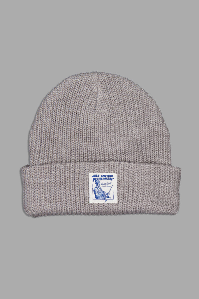 Just Another Fisherman Quality Goods Beanie Grey Marle