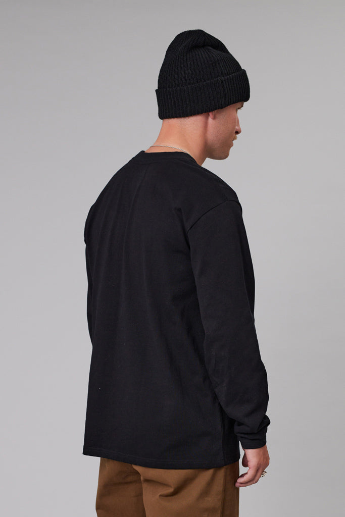 Just Another Fisherman Quality Heavy Shore Ls Tee Black