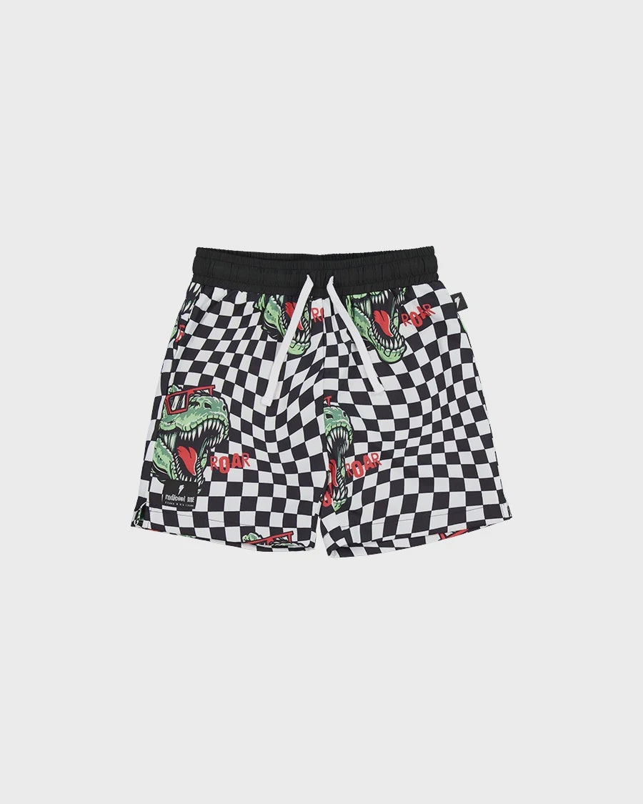 Radicool Dude T-Rex Twisted Chequer Boardies