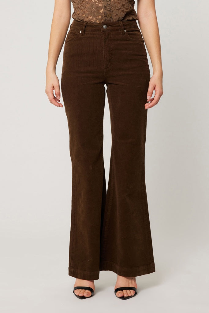 Rollas Eastcoast Flare Cord Nutmeg