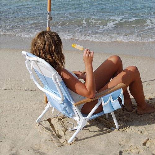 Sunnylife Deluxe Beach Chair La Mer Med Blue Block