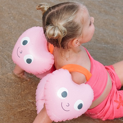 Sunnylife Kids Inflatable Arm Bands Poppy the Peach Pink