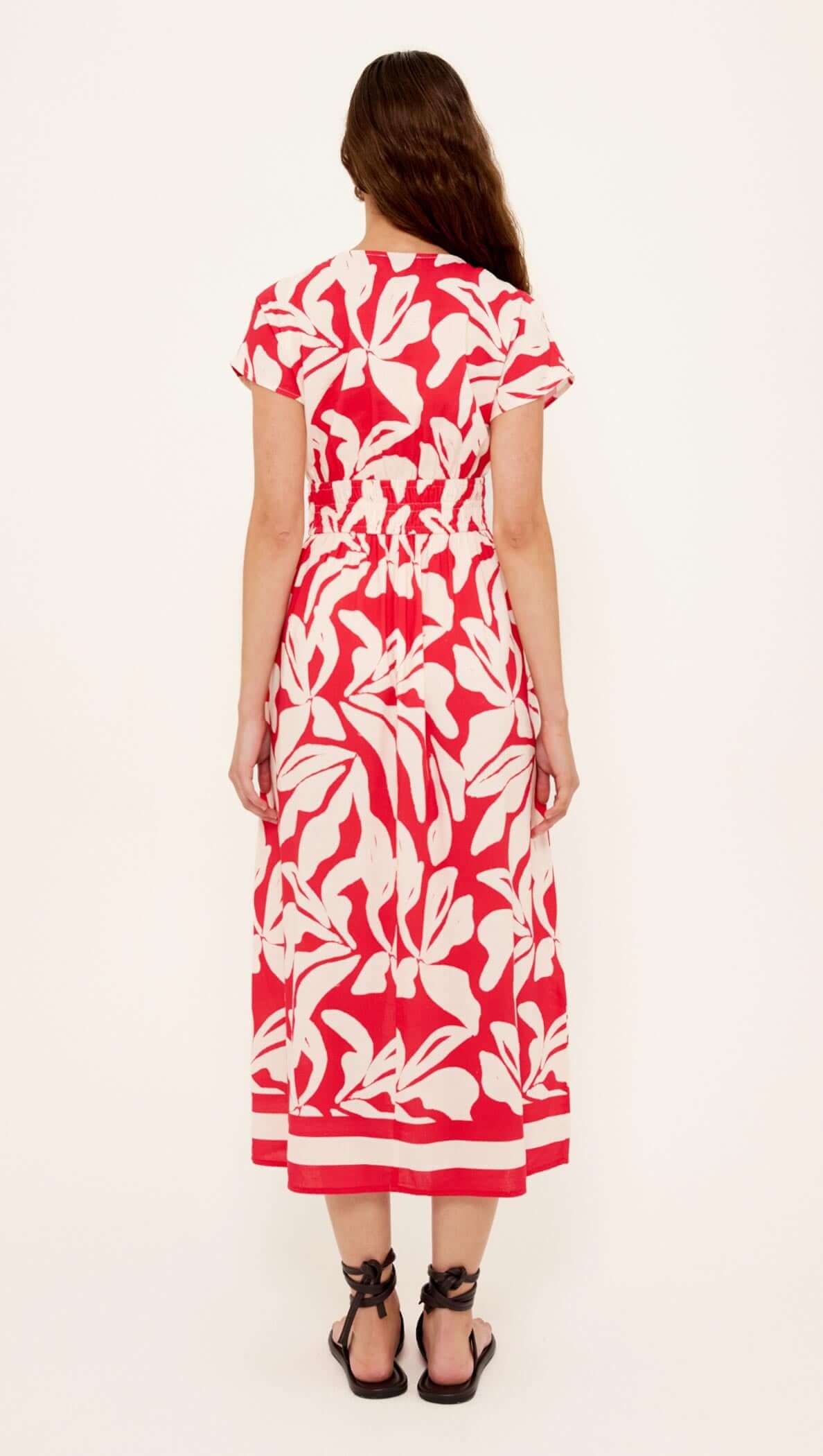 Staple The Label Serata Shirred Midi Dress