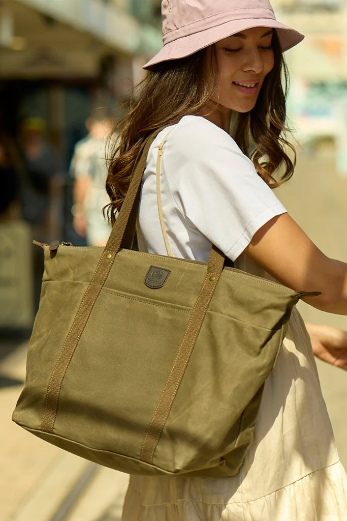 Swanndri Queenstown Tote Bag Taupe