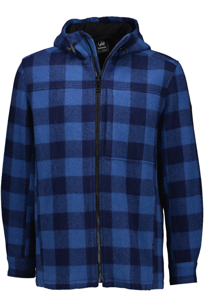 Swanndri Hudson Hoodie Oceanview/Navy Check