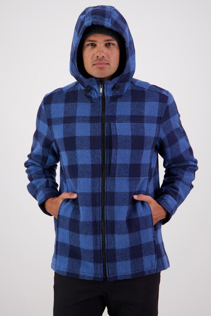 Swanndri Hudson Hoodie Oceanview/Navy Check