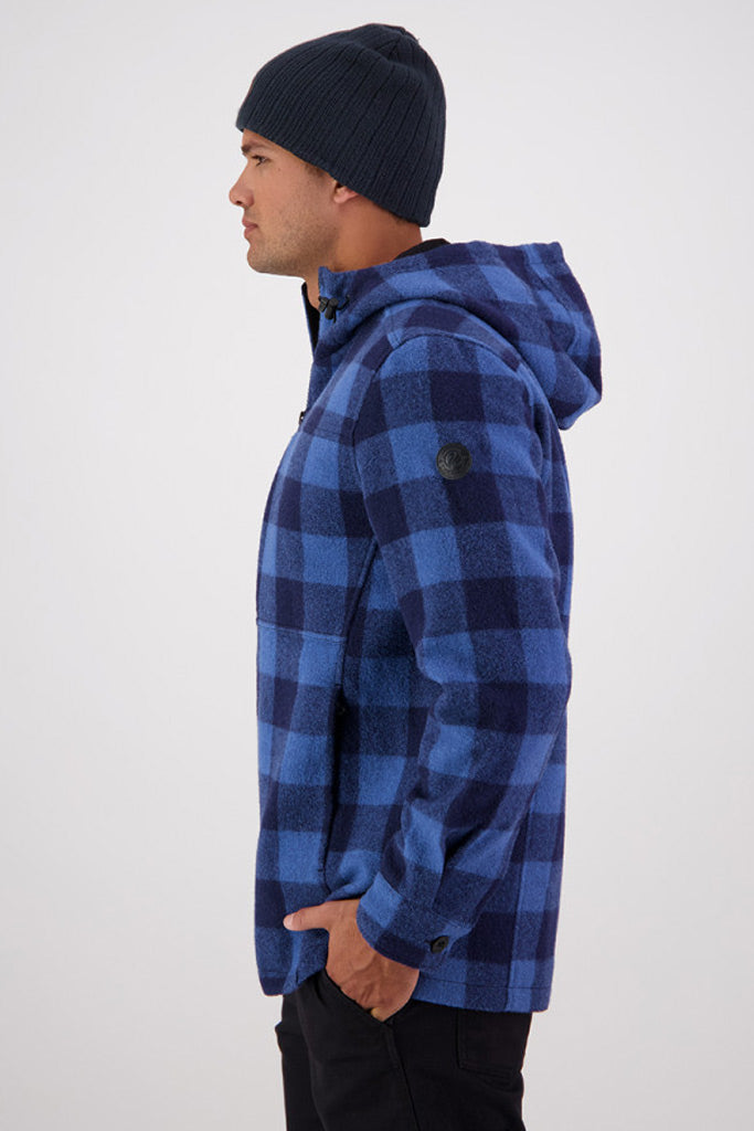 Swanndri Hudson Hoodie Oceanview/Navy Check