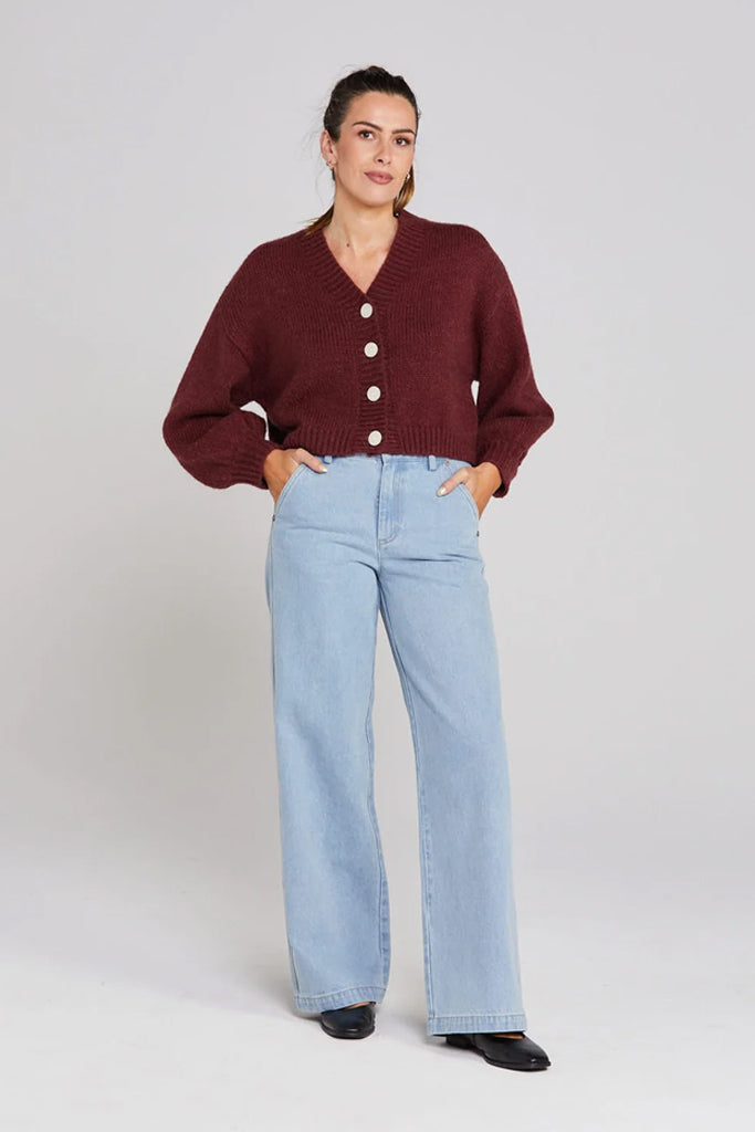 Thing Thing Huddle Cardigan Winter Rouge