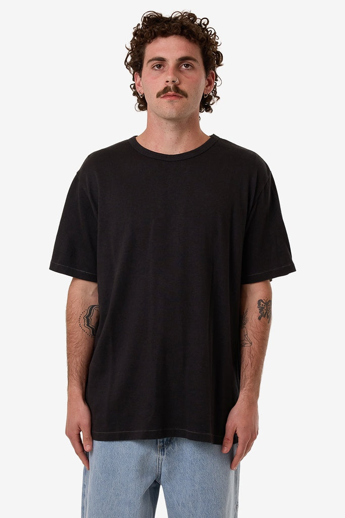 Thrills Hemp Thrills Embro Contrast Stitch Merch Fit Tee Black