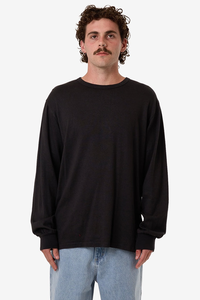 Thrills Hemp Thrills Embro Merch Fit Long Sleeve Tee Black