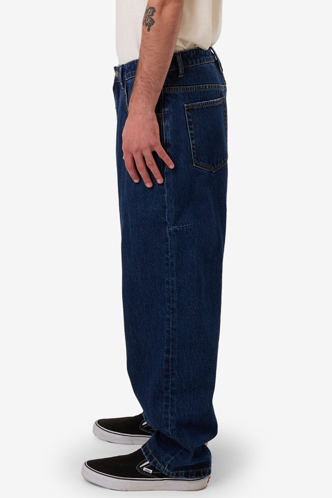 Thrills Big Slacker Denim Jean Rinsed Ink